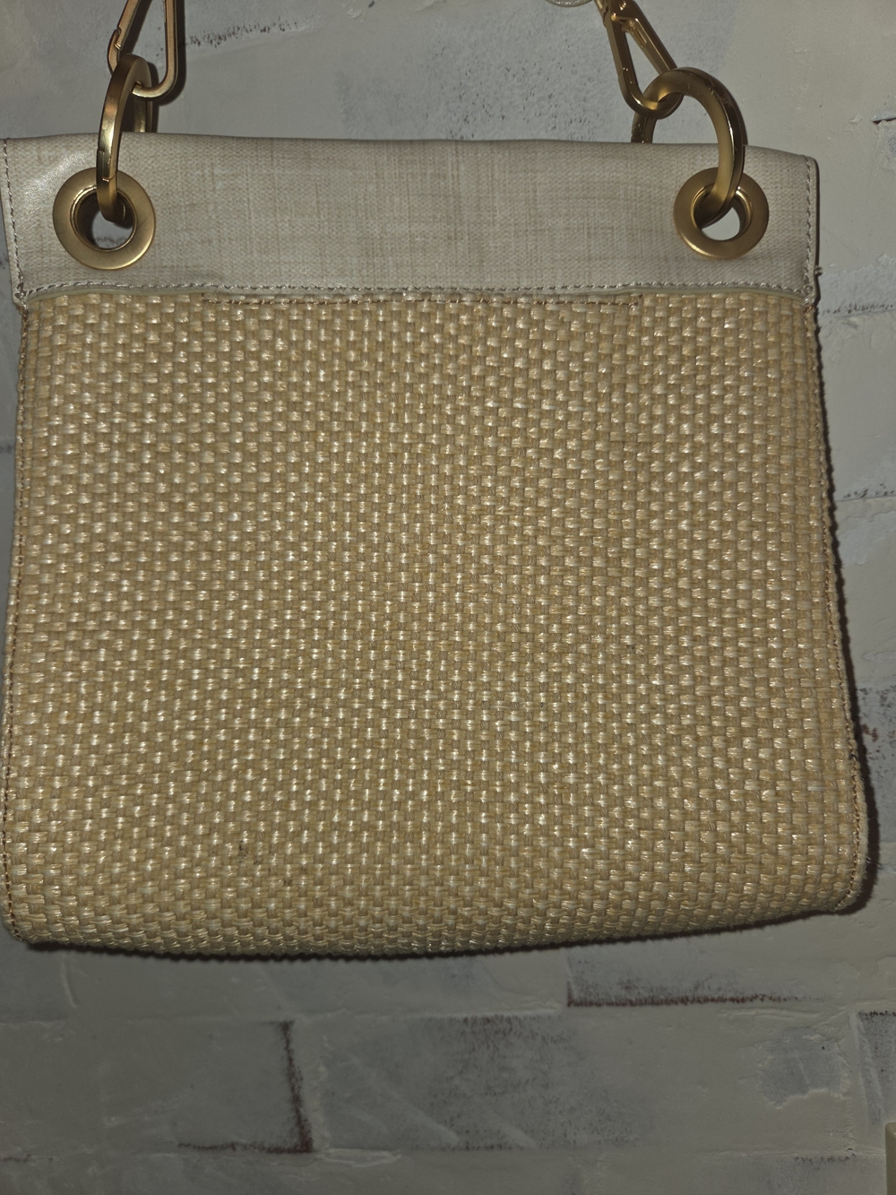 Hammitt Los Angeles Medium Tony Crossbody Bag – Woven Raffia & Tan Leather - Picture 5 of 9
